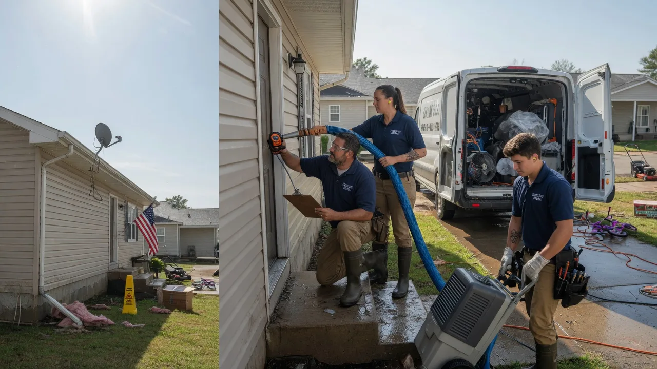 Ceiling Water Damage Restoration in Bunker Hill, IL near me